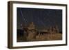 Star Trails and Intricate Sand Tufa Formations at Mono Lake, California-null-Framed Photographic Print