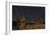 Star Trails and Intricate Sand Tufa Formations at Mono Lake, California-null-Framed Photographic Print