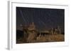 Star Trails and Intricate Sand Tufa Formations at Mono Lake, California-null-Framed Photographic Print