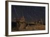 Star Trails and Intricate Sand Tufa Formations at Mono Lake, California-null-Framed Photographic Print