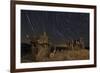 Star Trails and Intricate Sand Tufa Formations at Mono Lake, California-null-Framed Photographic Print