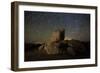 Star Trails and Large Boulders Anza Borrego Desert State Park, California-null-Framed Photographic Print