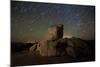 Star Trails and Large Boulders Anza Borrego Desert State Park, California-null-Mounted Photographic Print