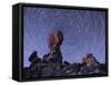 Star Trails Around the Northern Pole Star, Arches National Park, Utah-Stocktrek Images-Framed Stretched Canvas