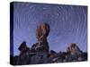 Star Trails Around the Northern Pole Star, Arches National Park, Utah-Stocktrek Images-Stretched Canvas