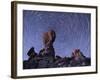 Star Trails Around the Northern Pole Star, Arches National Park, Utah-Stocktrek Images-Framed Photographic Print