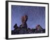 Star Trails Around the Northern Pole Star, Arches National Park, Utah-Stocktrek Images-Framed Photographic Print