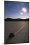 Star Trails at the Racetrack Playa in Death Valley National Park, California-null-Mounted Photographic Print