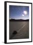 Star Trails at the Racetrack Playa in Death Valley National Park, California-null-Framed Photographic Print
