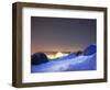 Star Trails, Camp Site at 4000M on Mont Blanc, Chamonix, French Alps, France, Europe-Christian Kober-Framed Photographic Print