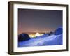 Star Trails, Camp Site at 4000M on Mont Blanc, Chamonix, French Alps, France, Europe-Christian Kober-Framed Photographic Print