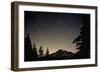 Star Trails Circle Above Mount Rainier-null-Framed Photographic Print