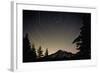 Star Trails Circle Above Mount Rainier-null-Framed Photographic Print