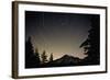 Star Trails Circle Above Mount Rainier-null-Framed Photographic Print