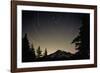 Star Trails Circle Above Mount Rainier-null-Framed Photographic Print