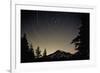 Star Trails Circle Above Mount Rainier-null-Framed Photographic Print