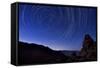 Star Trails from a Vista in Anza Borrego Desert State Park, California-null-Framed Stretched Canvas