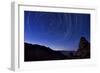 Star Trails from a Vista in Anza Borrego Desert State Park, California-null-Framed Photographic Print