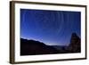 Star Trails from a Vista in Anza Borrego Desert State Park, California-null-Framed Photographic Print