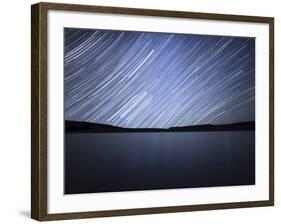 Star Trails of the Celestial Equator in Somuncura, Argentina-Stocktrek Images-Framed Photographic Print