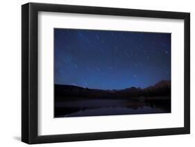 Star Trails over a Lake-W. Perry Conway-Framed Photographic Print