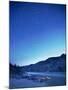 Star Trails over the Fraser River and Raft Camp, British Columbia, Canada-Justin Bailie-Mounted Photographic Print