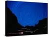 Star Trails withMountains at Night-Amy And Chuck Wiley/wales-Stretched Canvas