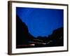 Star Trails withMountains at Night-Amy And Chuck Wiley/wales-Framed Photographic Print