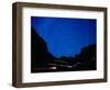 Star Trails withMountains at Night-Amy And Chuck Wiley/wales-Framed Photographic Print