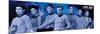 Star Trek Cast Blue-null-Mounted Poster