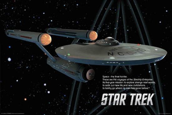 Star Trek - Enterprise Ship - Space The Final Frontier' Prints | Allposters.com