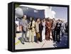 Star Trek Television Cast Members at the Roll Out of the Space Shuttle Prototype Enterprise-null-Framed Stretched Canvas