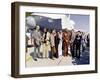 Star Trek Television Cast Members at the Roll Out of the Space Shuttle Prototype Enterprise-null-Framed Photo