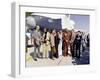 Star Trek Television Cast Members at the Roll Out of the Space Shuttle Prototype Enterprise-null-Framed Photo