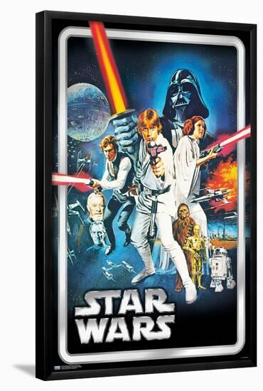 Star Wars: A New Hope - Classic Pose-Trends International-Framed Poster