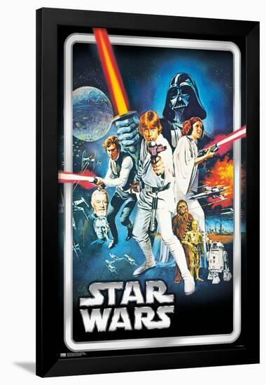 Star Wars: A New Hope - Classic Pose-Trends International-Framed Poster