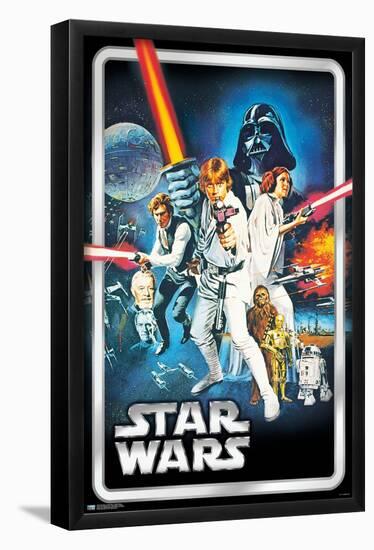 Star Wars: A New Hope - Classic Pose-Trends International-Framed Poster