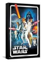 Star Wars: A New Hope - Classic Pose-Trends International-Framed Stretched Canvas