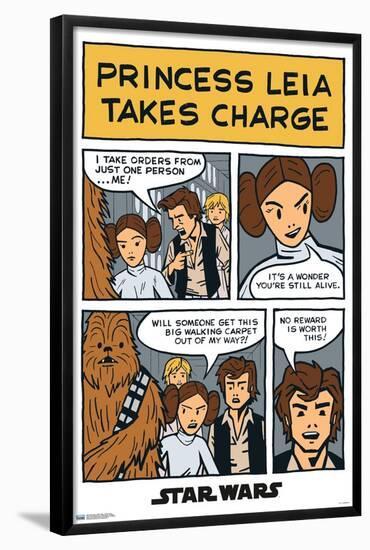 Star Wars: A New Hope - Comic Panel-Trends International-Framed Poster