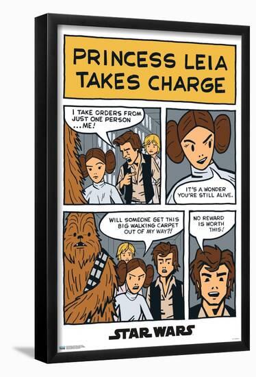 Star Wars: A New Hope - Comic Panel-Trends International-Framed Poster