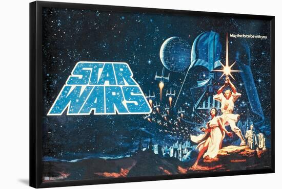 Star Wars: A New Hope - Horizontal Banner-Trends International-Framed Poster