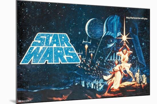 Star Wars: A New Hope - Horizontal Banner-Trends International-Mounted Poster