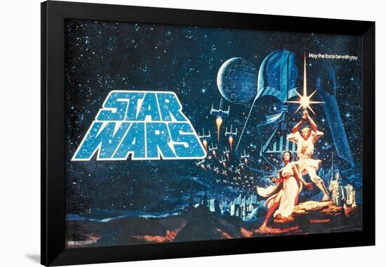 Star Wars: A New Hope - Horizontal Banner-Trends International-Framed Poster