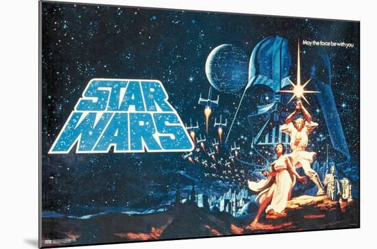 Star Wars: A New Hope - Horizontal Banner-Trends International-Mounted Poster