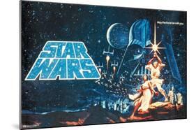 Star Wars: A New Hope - Horizontal Banner-Trends International-Mounted Poster