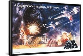 Star Wars: A New Hope - Horizontal One Sheet-Trends International-Framed Poster