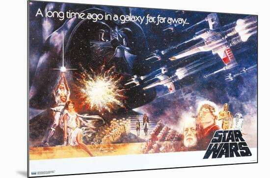 Star Wars: A New Hope - Horizontal One Sheet-Trends International-Mounted Poster