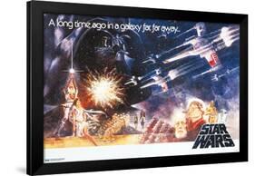 Star Wars: A New Hope - Horizontal One Sheet-Trends International-Framed Poster