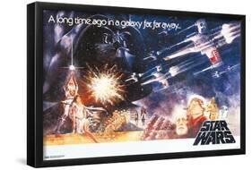 Star Wars: A New Hope - Horizontal One Sheet-Trends International-Framed Poster