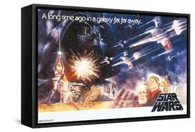 Star Wars: A New Hope - Horizontal One Sheet-Trends International-Framed Stretched Canvas